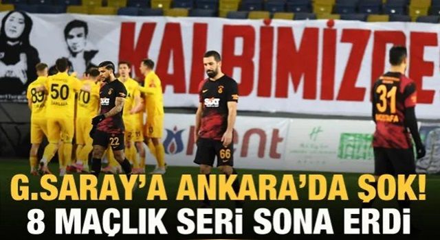 Galatasaray'a Ankaragücü dur dedi!