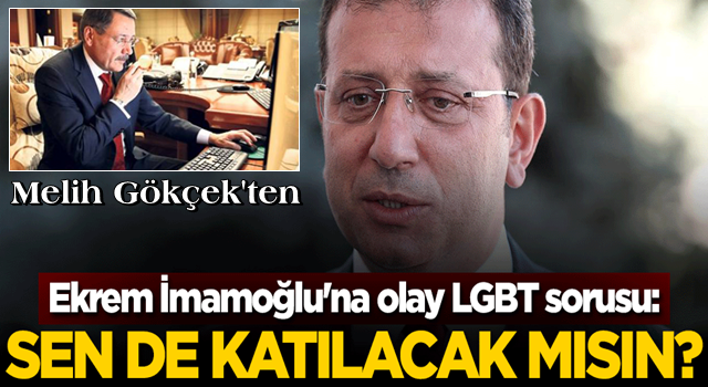 İBB ekrem'e olay LGBT sorusu: ''Sen de katılacak mısın?''