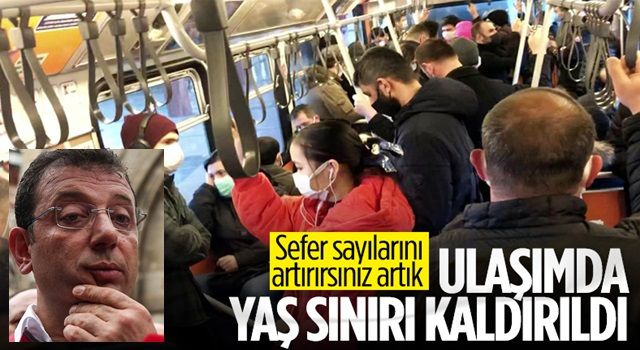 İstanbul'da toplu taşımada yaş sınırı kalktı