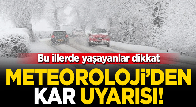 Meteoroloji'den son dakika kar yağışı ve sağanak uyarısı! İşte İl İl haritalı hava durumu...