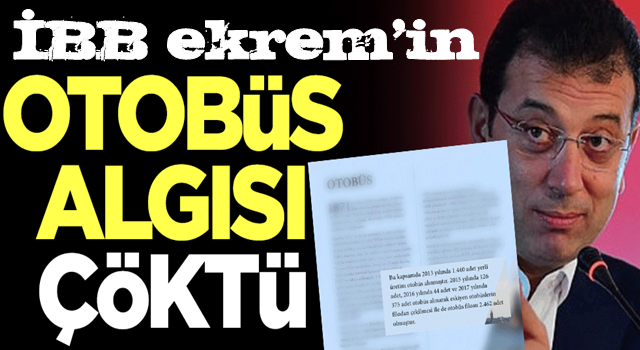 Osman Nuri Kabaktepe açıkladı! Ekrem İmamoğlu'nun otobüs algısı çöktü