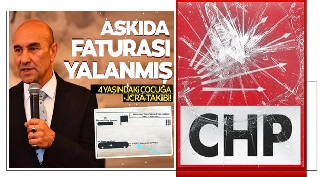 Tunç Soyer’in 'Askıda fatura'sı yalanmış! İzmir Büyükşehir Belediyesi’nden 4 yaşındaki çocuğa icra takibi