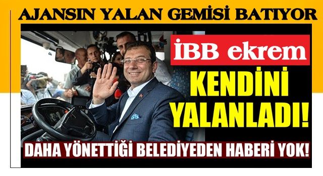 Ekrem kendini yalanladı! Daha belediyesinden haberi yok!