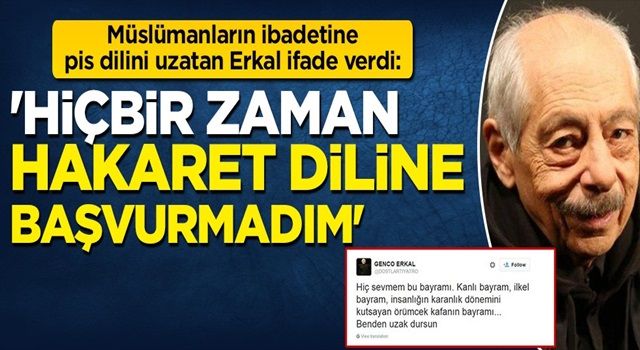 Müslümanların ibadetine pis dilini uzatan sanatçı bozuntusu ifade verdi: Hiçbir zaman hakaret diline başvurmadım!