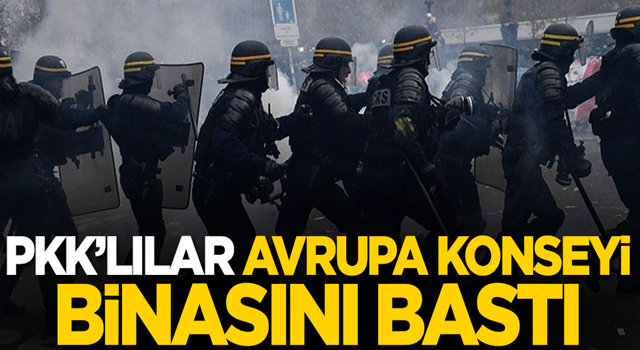 PKK'lılar Avrupa Konseyi binasını bastı!