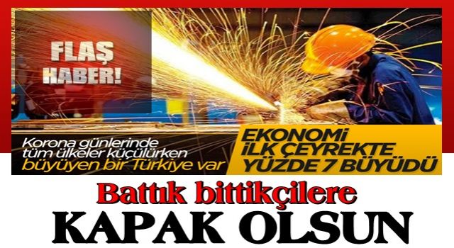 Büyüme rakamları açıklandı...Türkiye büyüyor..