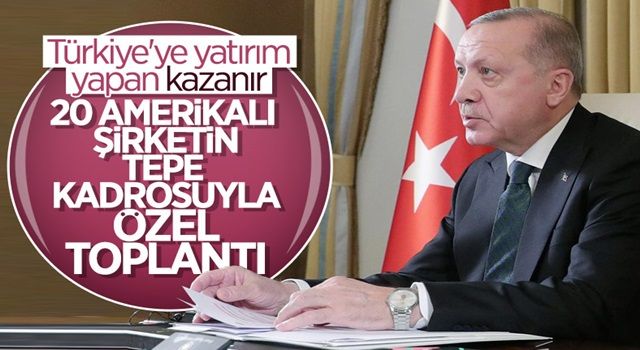 Cumhurbaşkanı Erdoğan, ABD'li şirketlerin yöneticileriyle görüşecek