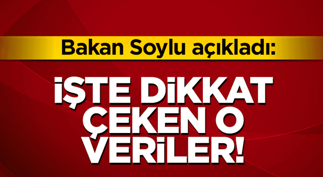 Bakan Soylu uyuşturucu operasyonlarına ilişkin dikkat çeken verileri paylaştı!