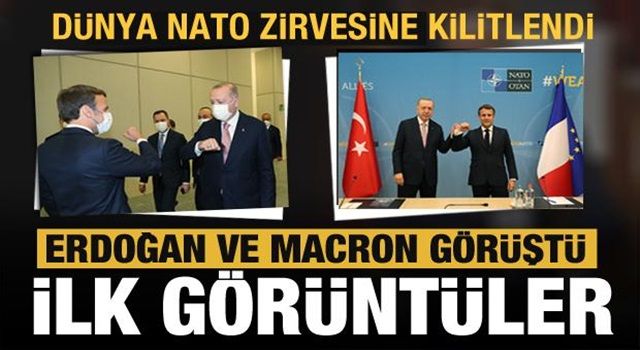 Cumhurbaşkanı Erdoğan NATO Karargahı'nda! Kritik Biden ve Macron detayı...