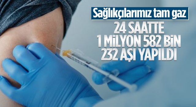 Günlük aşı rekoru kırıldı