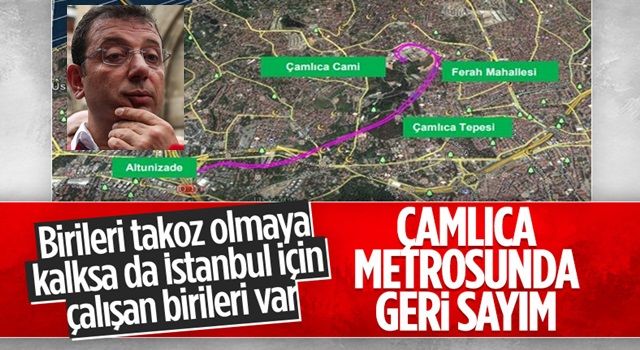 Altunizade - Çamlıca metrosunda sıra temel atmaya geldi