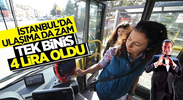 İstanbul'da toplu ulaşıma yüzde 15 zam yapıldı