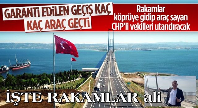 Osmangazi Köprüsü gerçeği ortaya çıktı