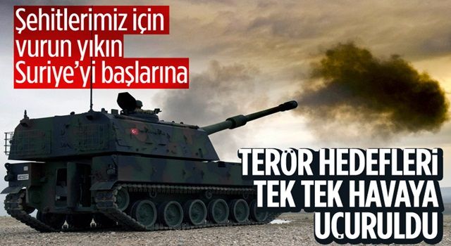 Suriye'de terör örgütü YPG'ye ait hedefler vuruldu