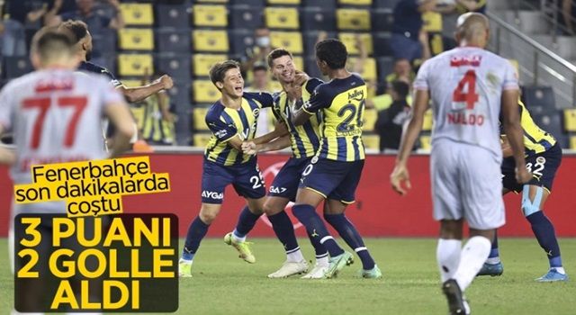 Fenerbahçe evinde Antalyaspor'u 2 golle geçti