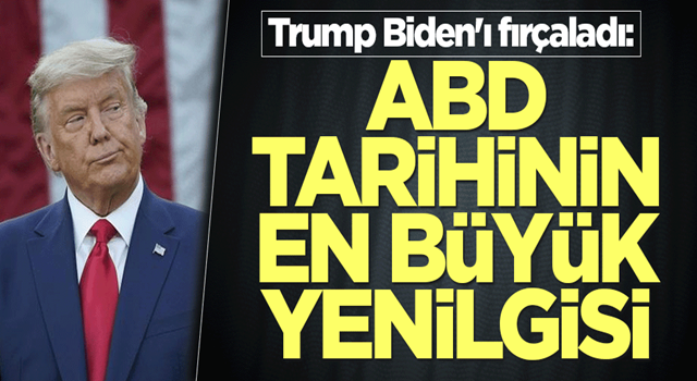 Trump Biden'ı fırçaladı: ABD tarihinin en büyük yenilgisi