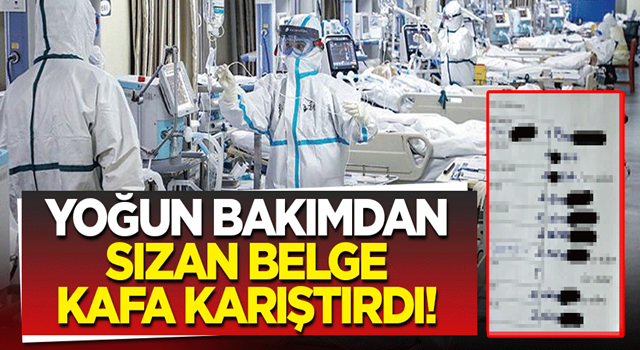 Yoğun Bakım servisinden paylaşılan görüntü tartışma konusu oldu! İşte kafa karıştıran o liste