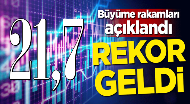 Büyüme rakamları açıklandı! Rekor geldi