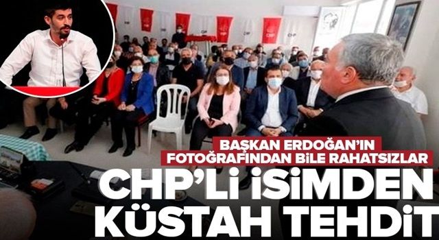 CHP Denizli Gençlik Kolları Başkanı Tugay Odabaşıoğlu'ndan odalarına Başkan Erdoğan'ın fotoğraflarını asanlara densiz tehdit .