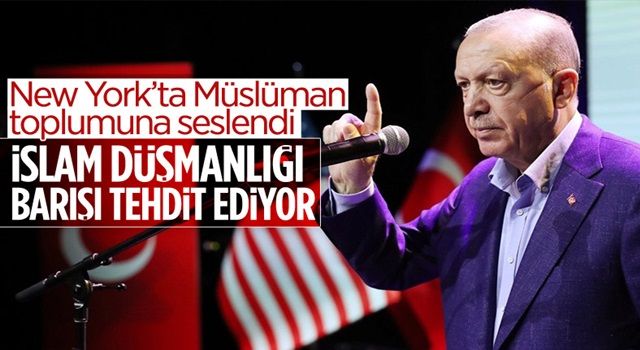 Cumhurbaşkanı Erdoğan'dan ABD'de açıklamalar