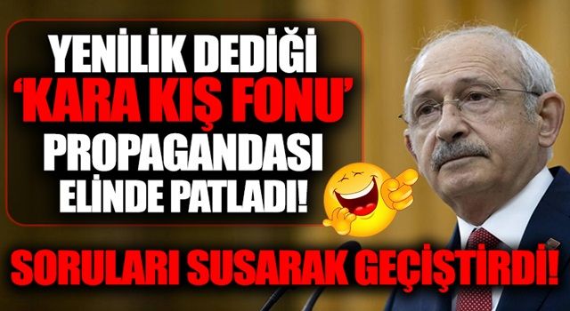 CHP'nin yenilik dediği 'Kara Kış Fonu' elinde patladı! Sektör temsilcileri 'propaganda yaptı' dedi