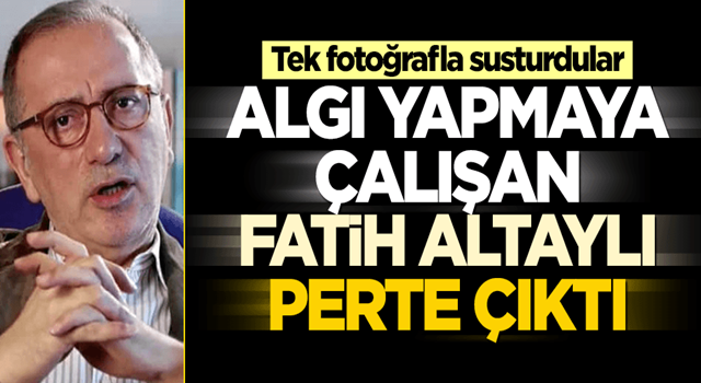 Tek fotoğrafla susturdular! Algı yapmaya çalışan Fatih Altaylı perte çıktı