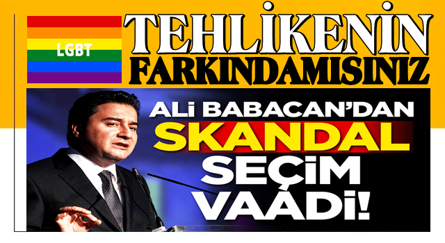 Ali Babacan'dan skandal seçim vaadi!