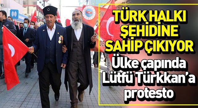 Şehit yakınlarından dik duruş! İyi Partili Lütfü Türkkan’a dev protesto