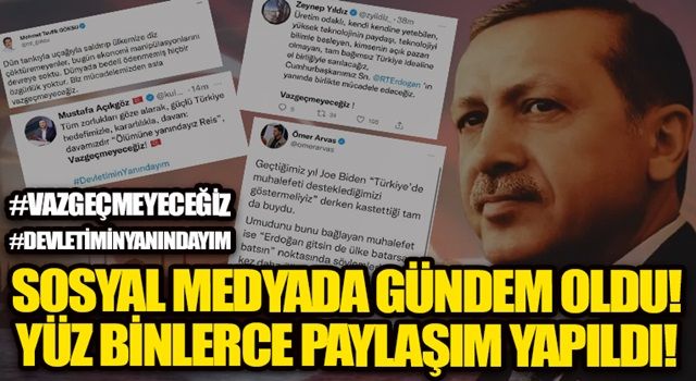 Sosyal medya çalkalandı: “Ekonomik Kurtuluş Savaşı'nı kazanacağız! Vazgeçmeyeceğiz!”