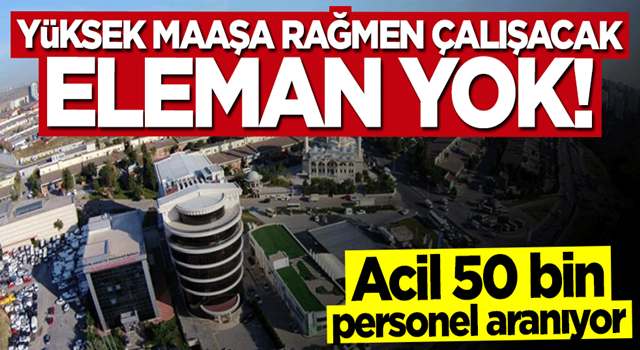 Yüksek maaşa rağmen çalışacak eleman bulamıyorlar! Acil 50 bin işçi aranıyor