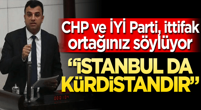 CHP ve İYİ Parti'nin ittifak ortağından skandal sözler! "İstanbul da 'Kürdistan'dır..."