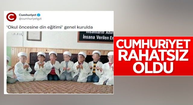 Cumhuriyet gazetesi okul öncesinde din dersine tepki gösterdi