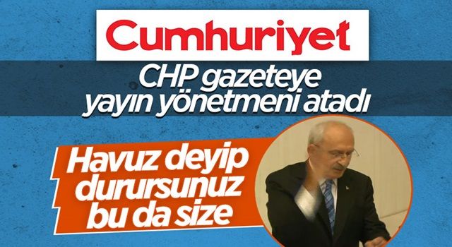 Cumhuriyet'in Genel Yayın Yönetmenliği'ne partili isim seçildi