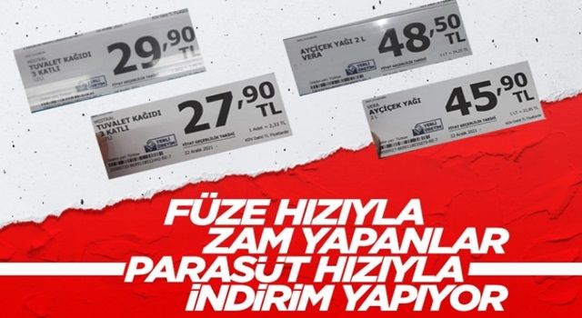 Doların düşmesiyle, ürünlere verilen fahiş fiyatlar inmeye başladı