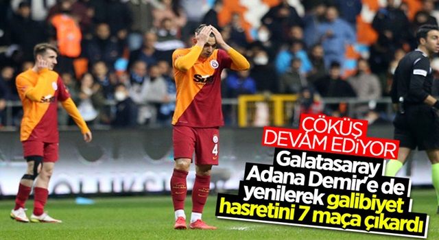 Galatasaray, Adana Demirspor deplasmanından eli boş döndü