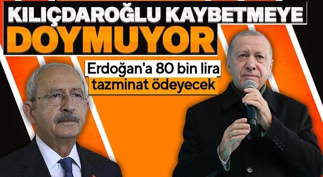 Kılıçdaroğlu’na tazminat şoku! 80 bin TL ödeyecek