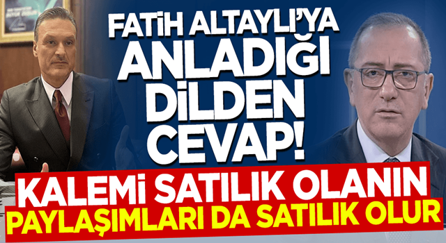 Alpay Özalan'dan Fatih Altaylı'ya efsane kapak: Kalemi satılık olanın paylaşımları da satılık olur!