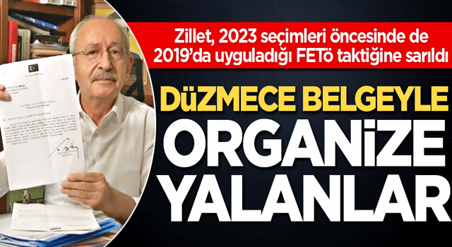 Düzmece belgeyle organize yalanlar