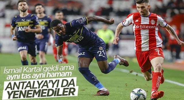 Fenerbahçe, Antalyaspor ile berabere kaldı