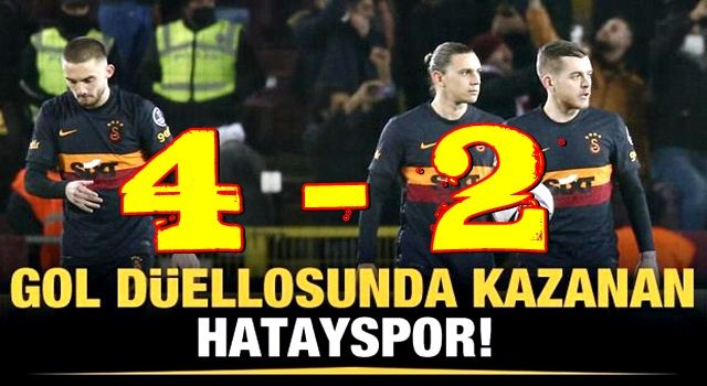 Gol düellosunda kazanan Hatayspor!