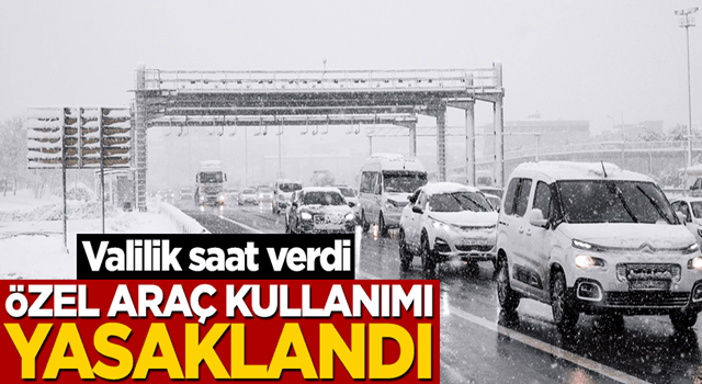 İstanbul'da özel araç kullanımı yasaklandı