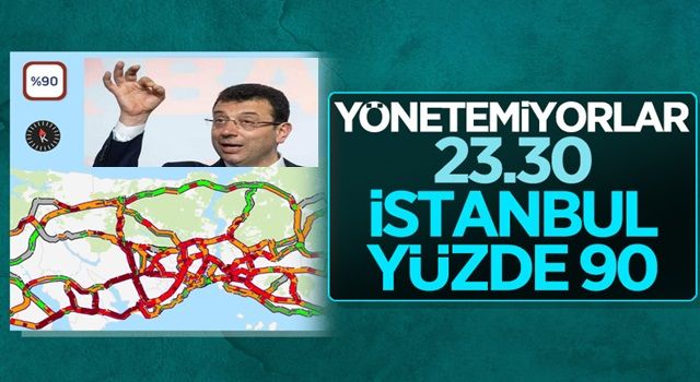 İstanbul'da trafik yoğunluğu kar nedeniyle yüzde 90'a ulaştı