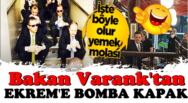 İşte böyle olur yemek molası! Bakan Varank’tan CHP’li Ekrem’e bomba kapak!