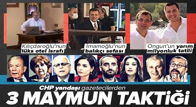 Kılıçdaroğlu'nun lüks otel israfı, İmamoğlu'nun balıkçı sefası, Murat Ongun'un yarım milyonluk tatili! CHP yandaşı gazeteciler üç maymunu oynadı .