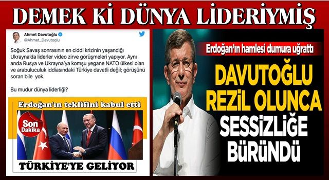 Konuşsana şimdi de! Davutoğlu rezil olunca sessizliğe büründü