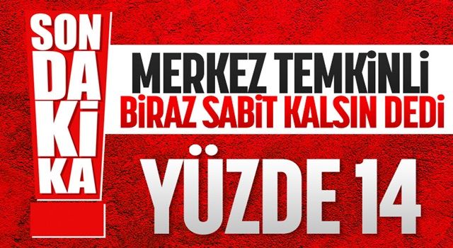 Merkez Bankası faizi yüzde 14'te sabit tuttu