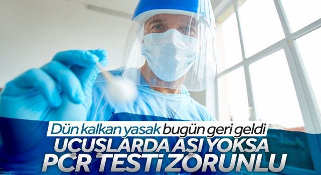 Uçakla seyahatlerde 'PCR testi' zorunluluğu