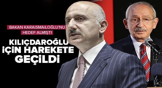 Ulaştırma ve Altyapı Bakanı Adil Karaismailoğlu'nu hedef almıştı! Kemal Kılıçdaroğlu'na 250 bin TL'lik manevi tazminat davası .