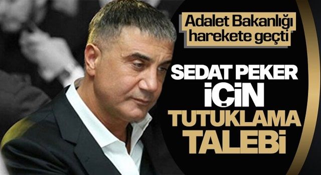 Adalet Bakanlığı’ndan Sedat Peker için tutuklama talebi