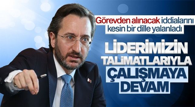 Altun’dan spekülasyonlara nokta: Görevimin başındayım